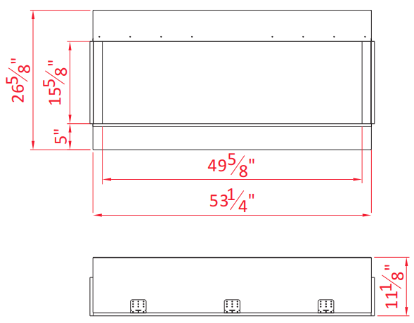 Amantii 3 Sided Electric Fireplace - 50"-TRU-VIEW-SLIM key features & specifications 2