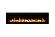 Amantii Symmetry 50" Clean face Electric Built-in Fireplace - Choose from 11 colors of canopy and ember bed lighting to illuminate decorative media from below and above