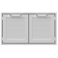 Hestan 36" Marquis Double Sealed Pantry Storage Doors - Steeletto Stainless Steel Storage Doors