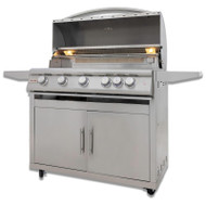 Blaze 40" 5-Burner Premium LTE+ Freestanding Gas Grill | Stainless steel construction is durable in outdoor conditions