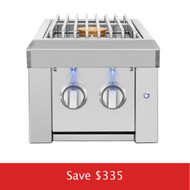 American Made Grills Estate Built-In Double Side Burner | Promo Ends July 16th!