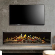 NetZero Fire E-One 160 Single-Sided Electric Fireplace | The E-one gives you the control to create the ambience you want at the touch of a button.
