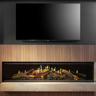 NetZero Fire E-One 190 Single-Sided Electric Fireplace | The E-one has low energy consumption, requiring only around 110 watts when operating.