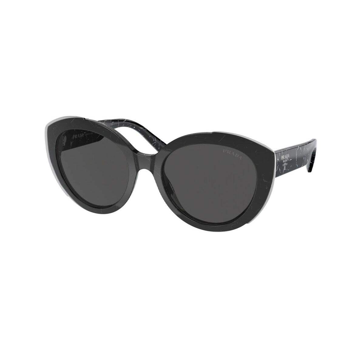 New Prada SPR 01Y 09V-5S0 Women’s Sunglasses – Black Marble Prada Sunglasses Black Marble Lightning Grey PR01YS SPR 01Y  main image 2