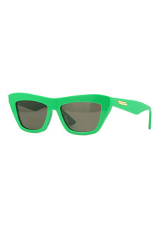 Bottega Veneta Green Cat Eye Unisex Sunglasses BV1121S 005 55