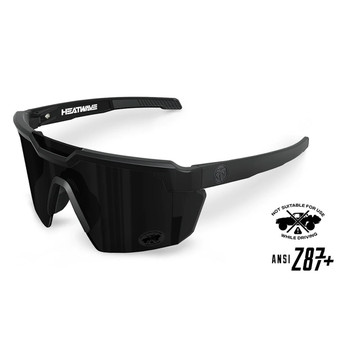 Heat Wave Unisex Future Tech Ultra Black Sunglasses - E_FTR_BLACKZ87+_01D