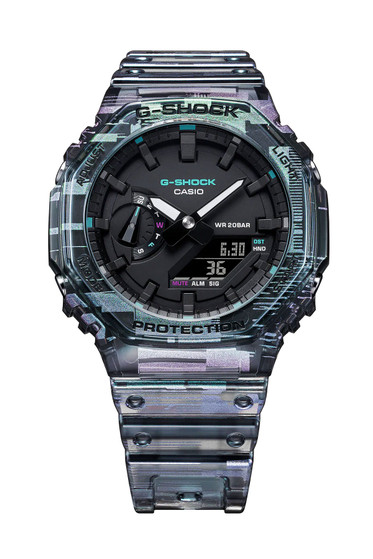 G-Shock Men's Analog Digital Blue Skeleton Watch - GA2100NN-1A