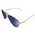 Bex Men's & Women's "Wesley" Sunglasses (Gold/Sky) - WGGS