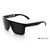Heat Wave Unisex Quatro Black Frame Sunglasses - E_QTR_STOCKBB_01P