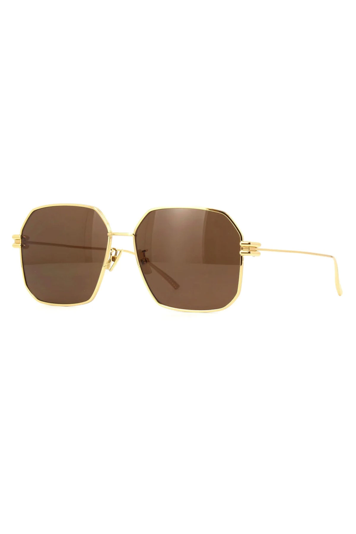 NEW BV1045S 001 BOTTEGA VENETA GOLD/GREY WOMEN BOTTEGA VENETA SUNGLASSES Bottega Veneta NEW BOTTEGA VENETA BV1045S 001 AVIATOR  main image 2
