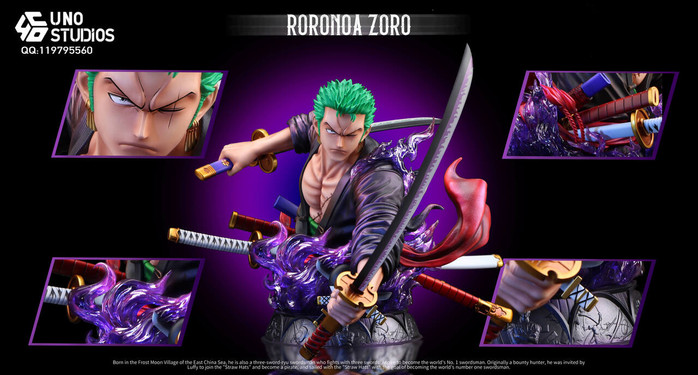 【PRE-ORDER】UNO Studio 1:4 Zoro bust