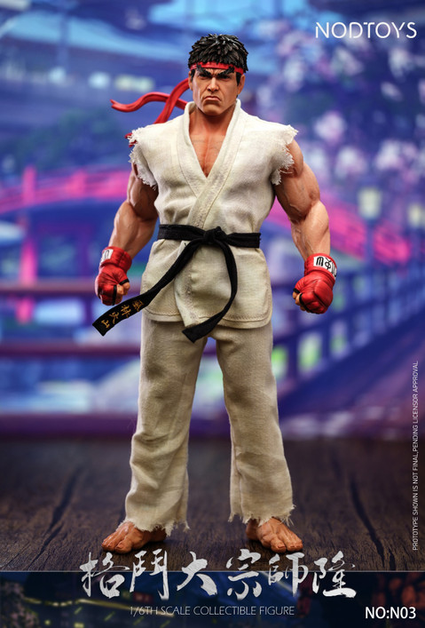 【PRE-ORDER】NODTOYS Studio 1:6 Scale Silicone Articulated Figure "Grandmaster of Fighting – Ryu"