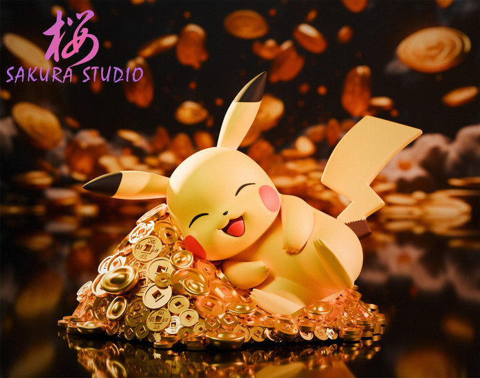 【PRE-ORDER】SAKURA Studio Lying down Pikachu 