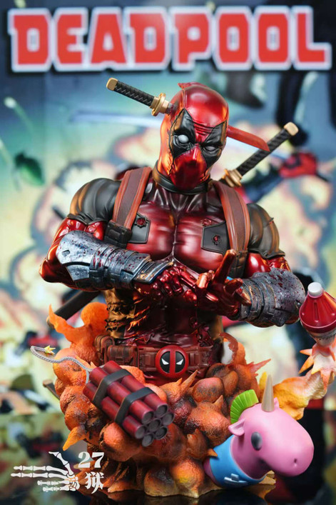 【PRE-ORDER】27abyss Studio 1:3 DeadPool Bust with LED