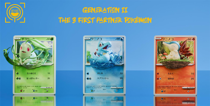 【PRE-ORDER】GEISHA Studio Chikorita & Totodile & Cyndaquil Card