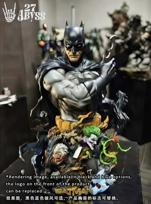 【PRE-ORDER】 27abyss Studio 1:3/1:1 Batman Bust with LED