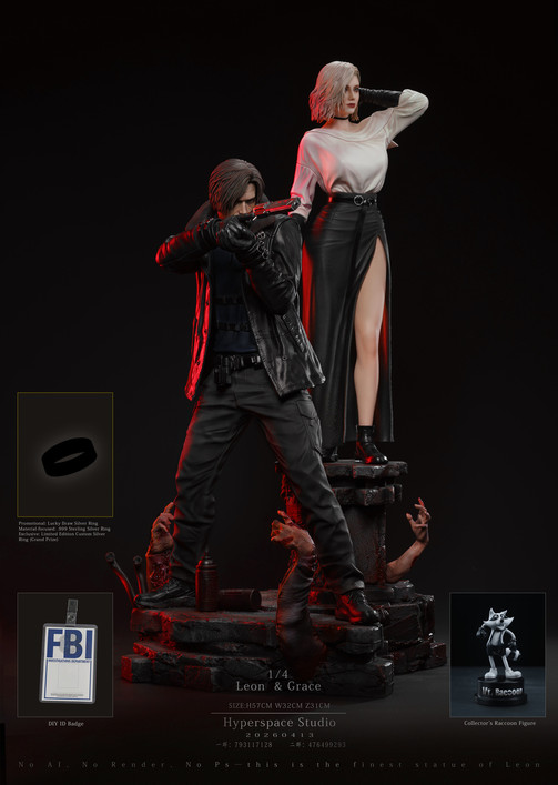 【PRE-ORDER】HP Studio Resident Evil Requiem 1:4 Leon & Grace