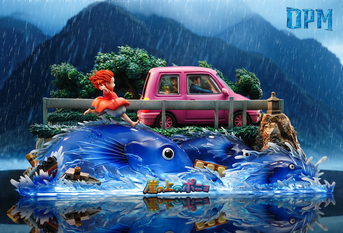 【PRE-ORDER】OPM Studio Desktop Ponyo on the Cliff with LED