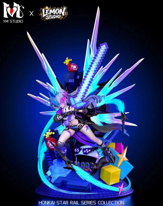 【PRE-ORDER】YM Studio × Lemon Studio 1:4 Silver Wolf with LED