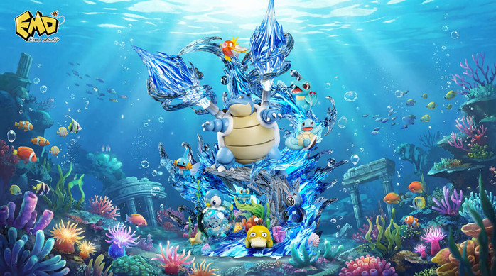【PRE-ORDER】EMO Studio Water type Pokemon Group with LED