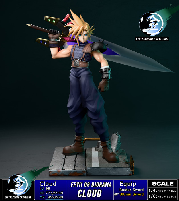 【PRE-ORDER】Kintsukuroi Creations 1:6/1:4 FFVII CLOUD OG 