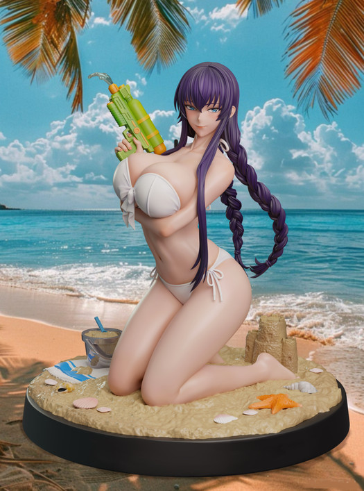【PRE-ORDER】Crow Studio 1:7 Busujima Saeko swimsuit 