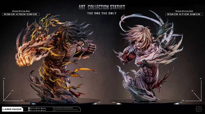 【PRE-ORDER】Hertz Studio AttackOn Titan & Female Titan with LED