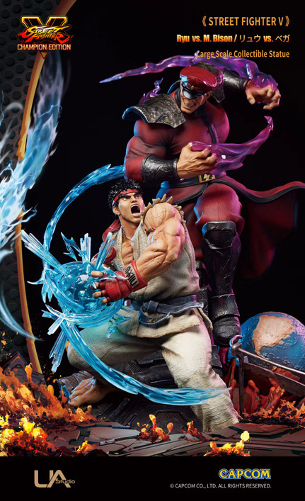【PRE-ORDER】UNIQUE ART 1:6 Licensed Ryu vs. M.Bison 