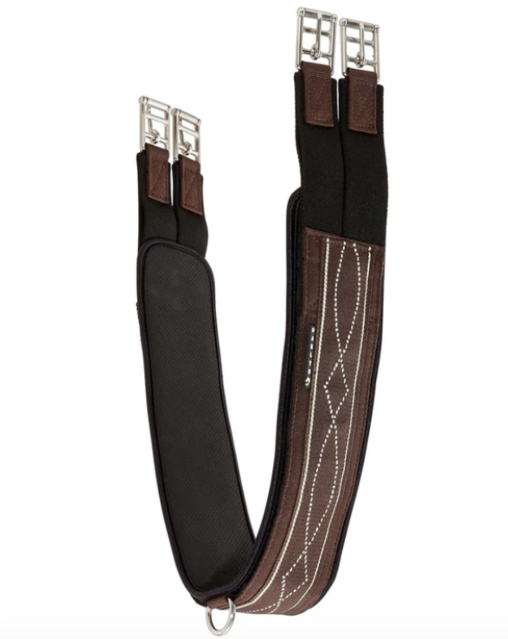 Oaklyn Terra Girth with Fancy Stitching and Non Slip Liner - Do Trot In  Tack Shop