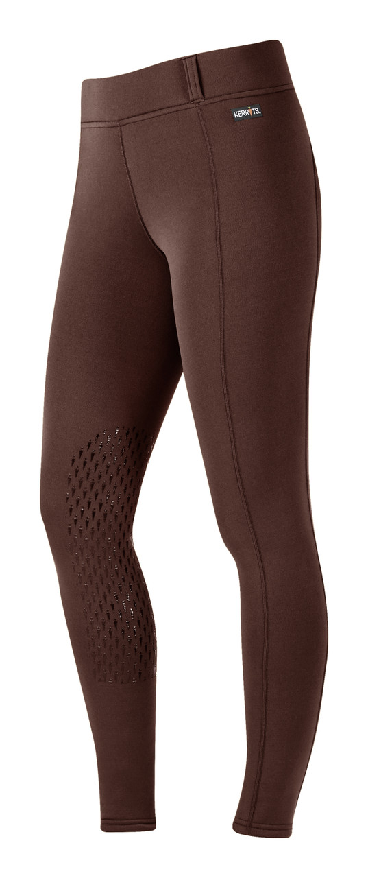 Kerrits Power Stretch Pocket Tights Knee Patch - Leather - Do Trot In Tack  Shop
