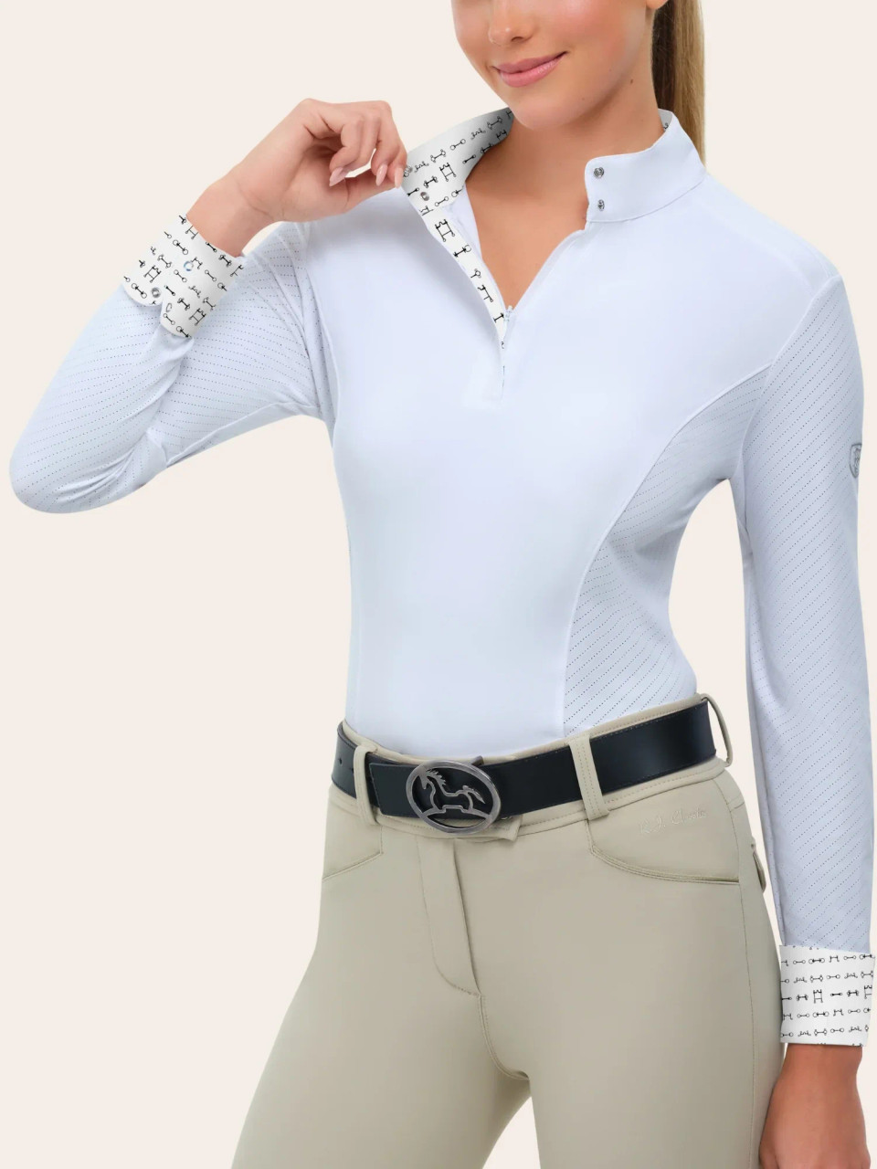 R.J. Classics Tori Ladies Long Sleeve Show Shirt - Milti Bits - Do