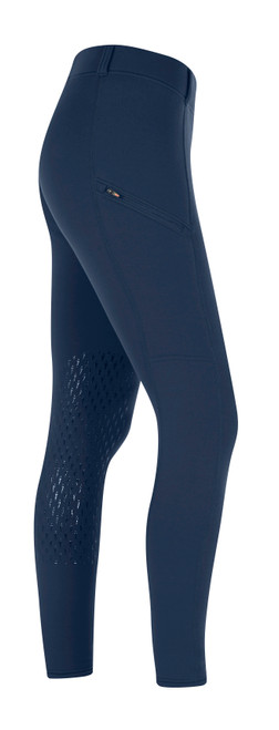 Kerrits Kids Power Stretch Knee Patch Pocket Tight - Indigo