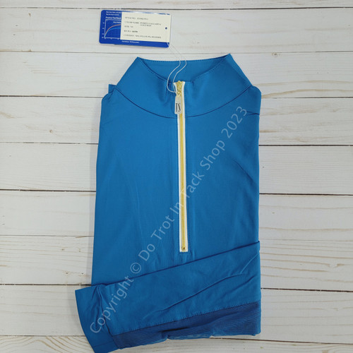 Tailored Sportsman ICEFIL Long Sleeve Ziptop Shirt - Puerto Vallarta/Gold