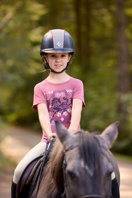 Kerrits Kids Frolic Horse Tee - Rose Petal
