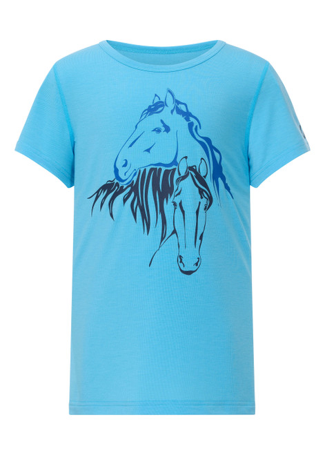 Kerrits Kids Equine Embrace Tee - Oasis Blue