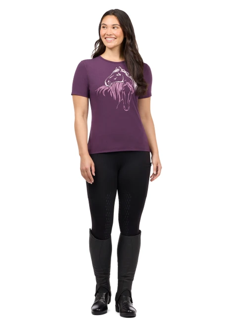 Kerrits Equine Embrace Tee - Velvet Plum