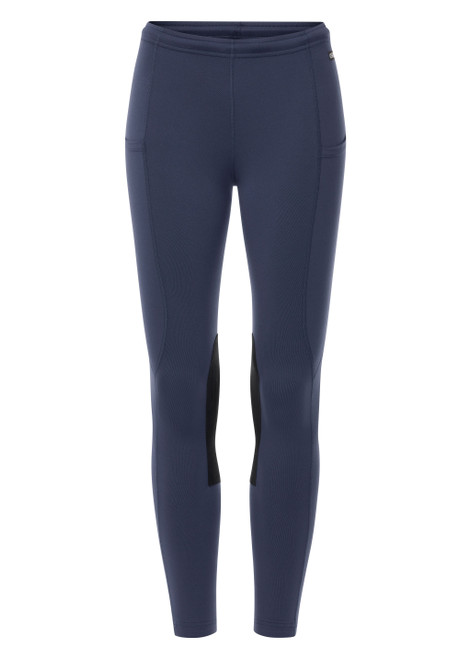 Kerrits Kids Performance Knee Patch Pocket Tight - Stormy Blue