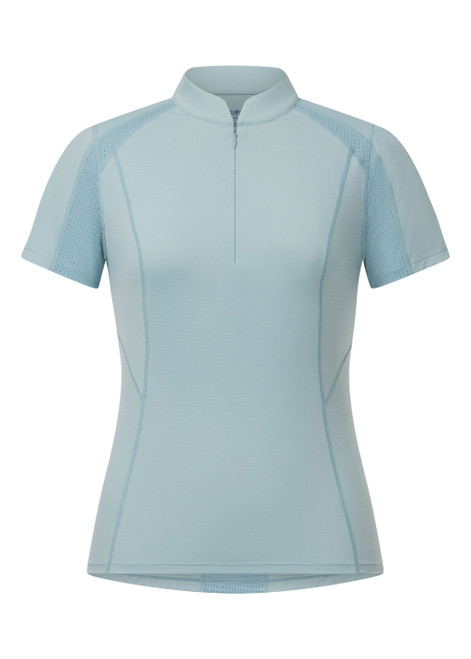 Kerrits Precision Short Sleeve Quarter Zip Tech Top - Shoreline