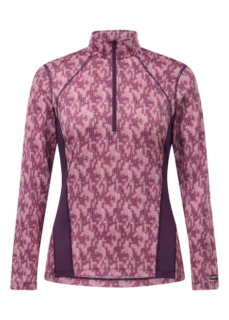 Kerrits Equibreeze Ice Fil Long Sleeve Shirt Print - Blush Lucky Cascade