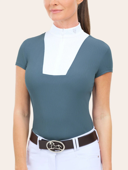 R.J. Classics Celeste Ladies Short Sleeve Show Shirt - Atlantic