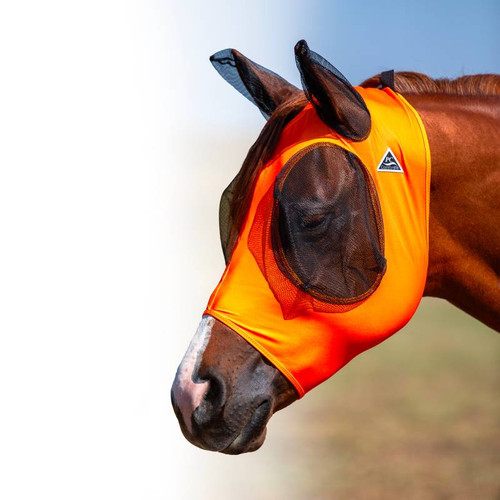 Professional's Choice Comfort Fit Fly Mask - Orange