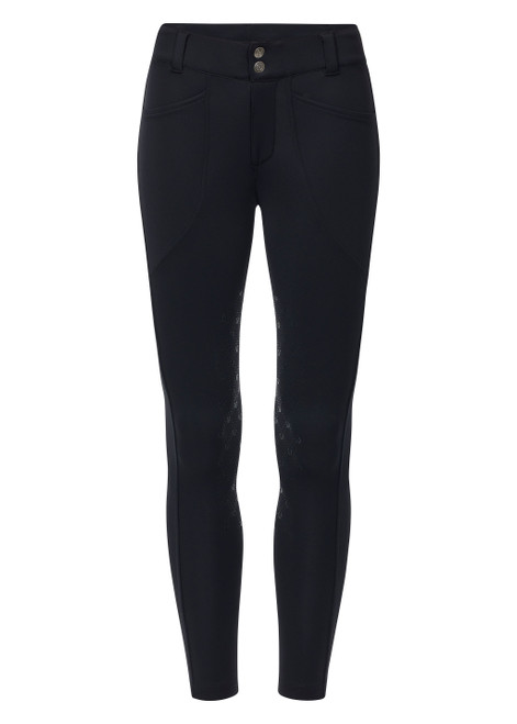 Kerrits Kids Free Motion Coolcore Knee Patch Breech - Black