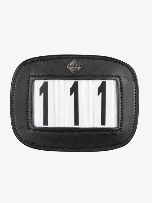 LeMieux Leather Saddle Number Holder - Black