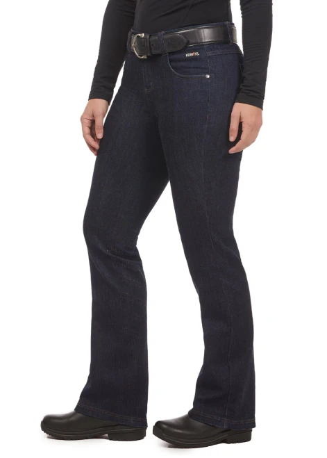 Kerrits Stretch Denim Silicone Knee Patch Bootcut Breech TALL - Denim