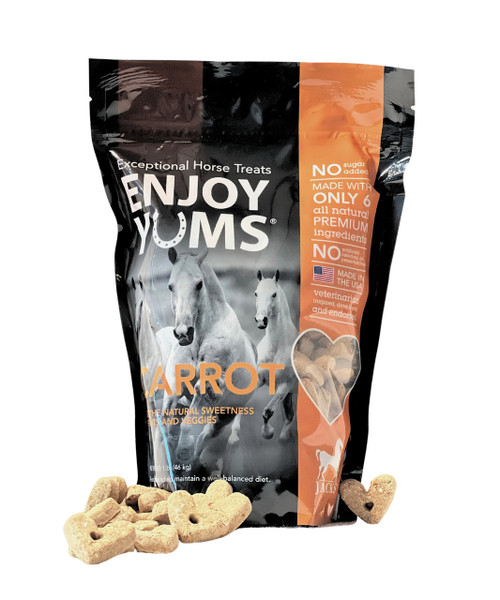 EnjoyYums Horse Treats 1 lb. Bag - Carrot