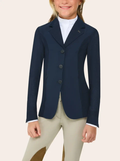 R.J. Classics Girls Harmony Evo Mesh Show Jacket - Navy