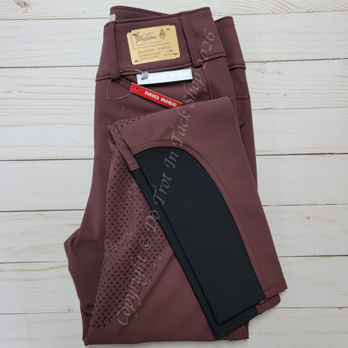 Tailored Sportsman TechLight Breeches with Silicone Patch Mid-Rise - Bordeaux
