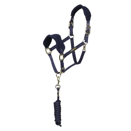 Shires ARMA Fleece Headcollar & Lead Rope - Navy