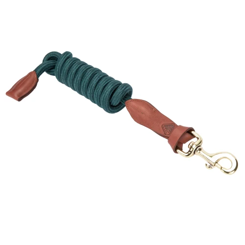 Shires Velociti Leather Lead Rope 78" - Green