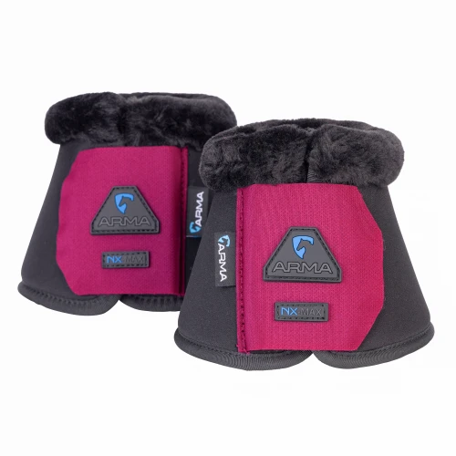 Shires ARMA SupaFleece Neoprene Over Reach Boots - Raspberry